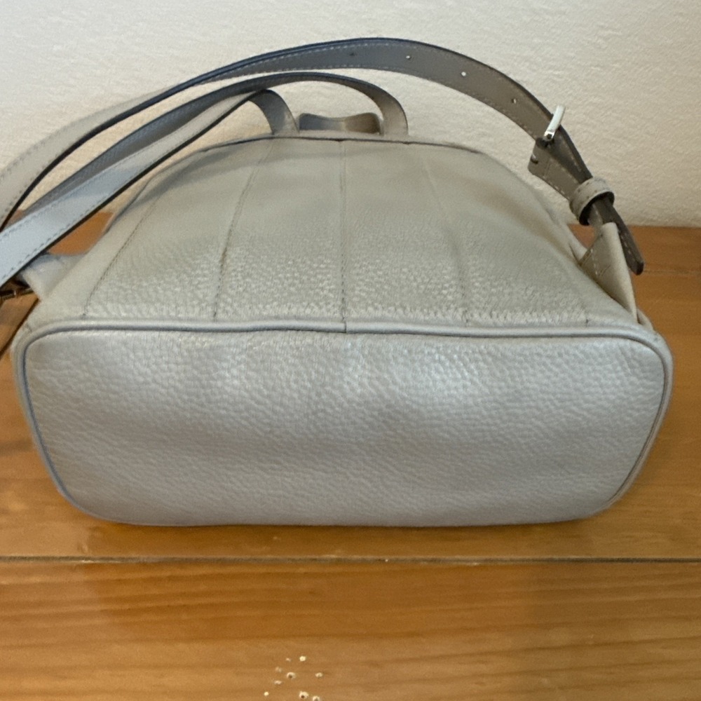 Michael Kors Rhea Medium Studded Grey Leather Backpack - Picture 7 of 14